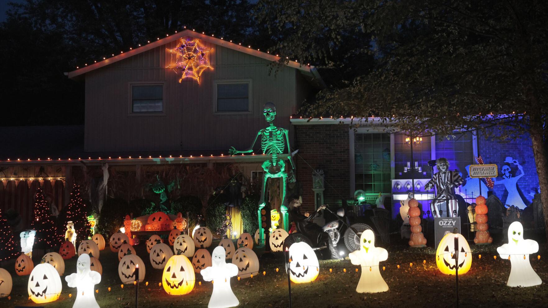 At home with Halloween lovers Adam and Pam Jenner in unincorporated St. Charles County.